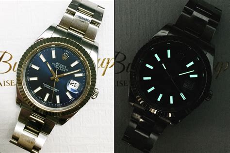 do rolex watches glow without being charged first|rolex glow in the dark.